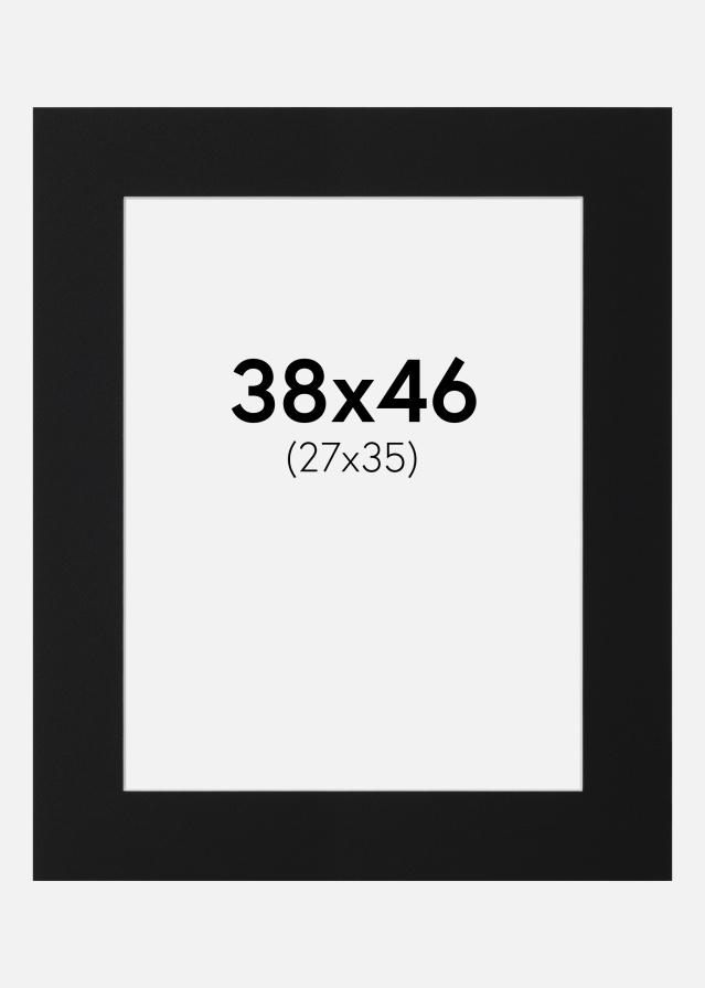 Passe-patrout Czarny Standard (Biały Rdzeń) 38x46 cm (27x35)