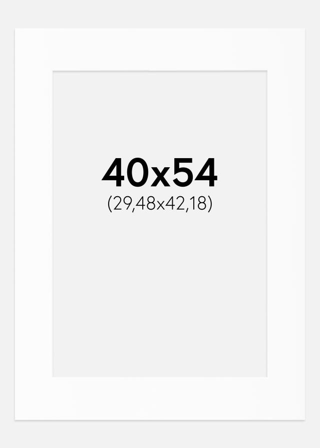 Passe-patrout Biały Standard (Białe Rdzeń) 40x54 cm (29,48x42,18)