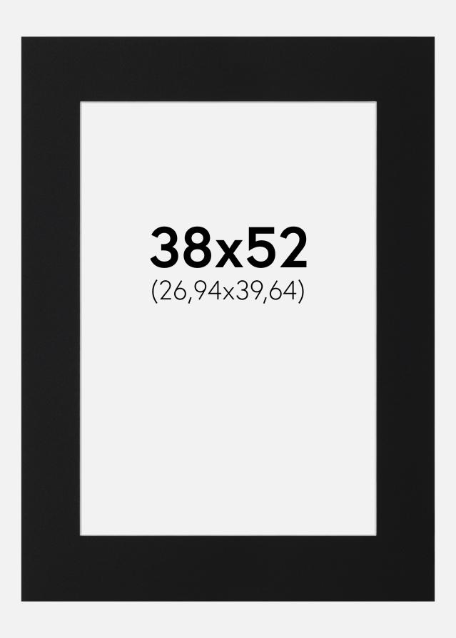 Passe-patrout Czarny Standard (Biały Rdzeń) 38x52 cm (26,94x39,64)