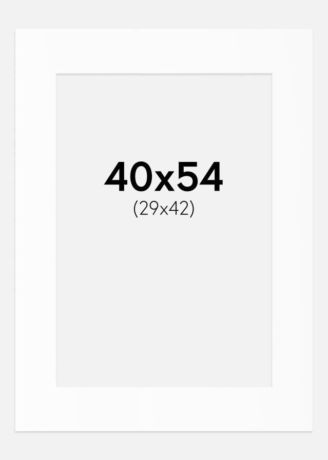Passe-patrout Biały Standard (Białe Rdzeń) 40x54 cm (29x42)