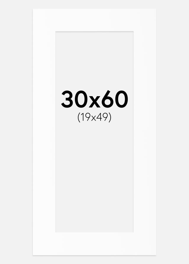 Passe-patrout Canson Biały Biały środek 30x60 cm (19x49)