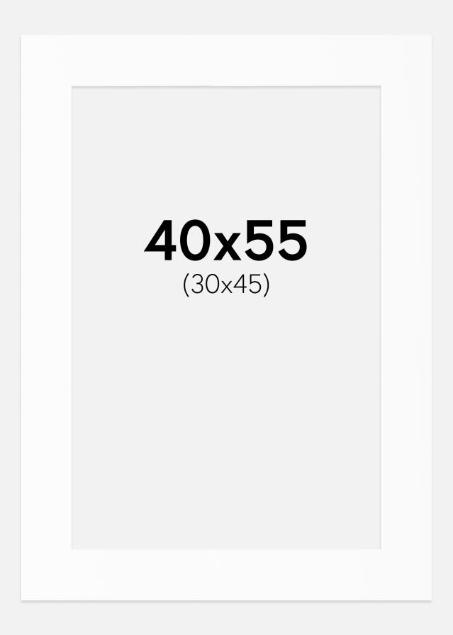 Passe-patrout Biały Standard (Białe Rdzeń) 40x55 cm (30x45)