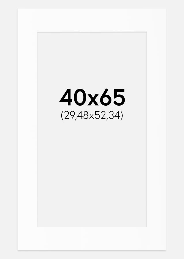Passe-patrout Biały Standard (Białe Rdzeń) 40x65 cm (29,48x52,34)