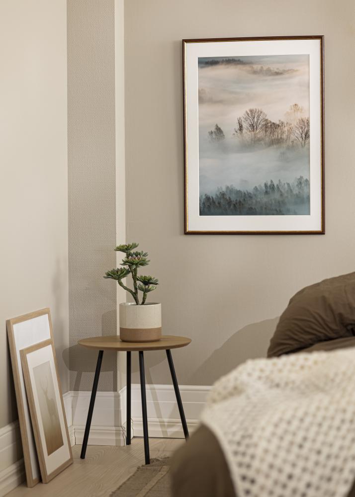 Ramka Horndal Brązowa 34x42 cm - Passe-partout Biała 25x32 cm