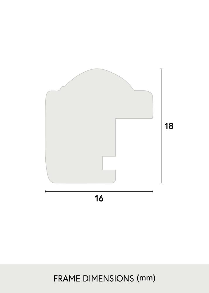 Rama Sylvia Srebrny 40x50 cm