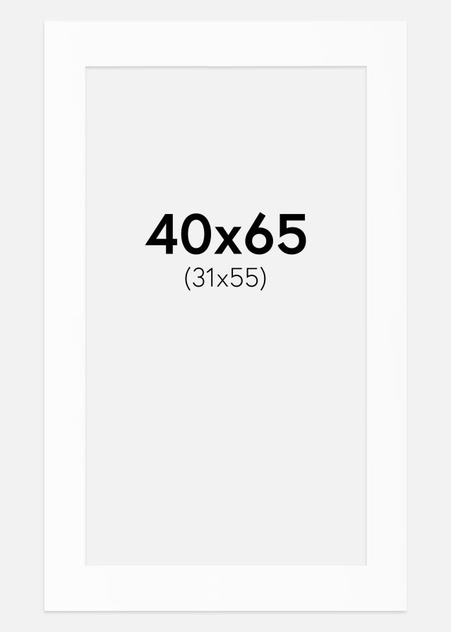 Passe-patrout Biały Standard (Białe Rdzeń) 40x65 cm (31x55)
