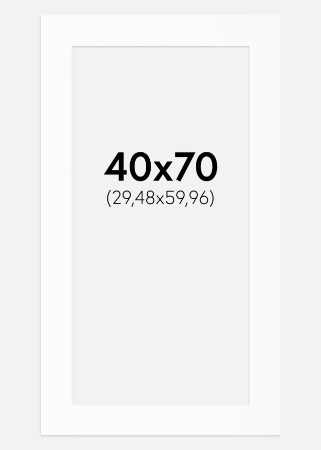 Passe-patrout Biały Standard (Białe Rdzeń) 40x70 cm (29,48x59,96)