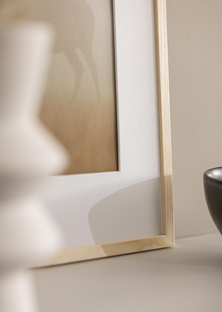 Rama Galant Sosna 30x30 cm - Passe-patrout Biały 20x20 cm