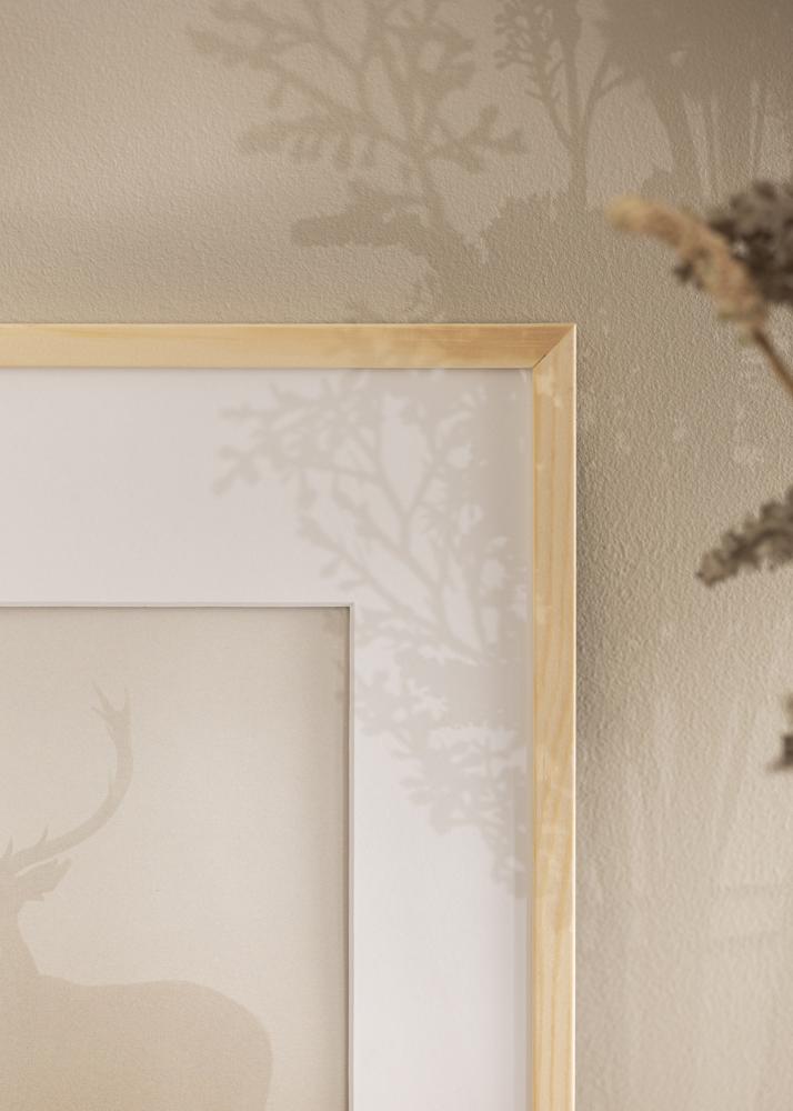 Rama Galant Sosna 30x30 cm - Passe-patrout Biały 20x20 cm