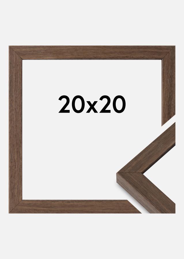 Rama Hermes Szkło akrylowe Orzech 20x20 cm