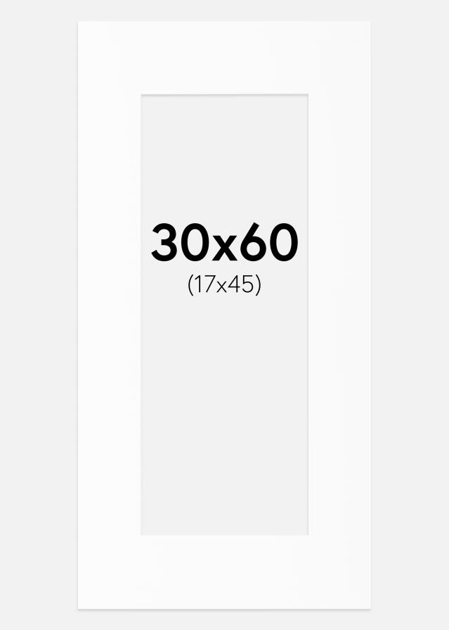 Passe-patrout Canson Biały Biały środek 30x60 cm (17x45)