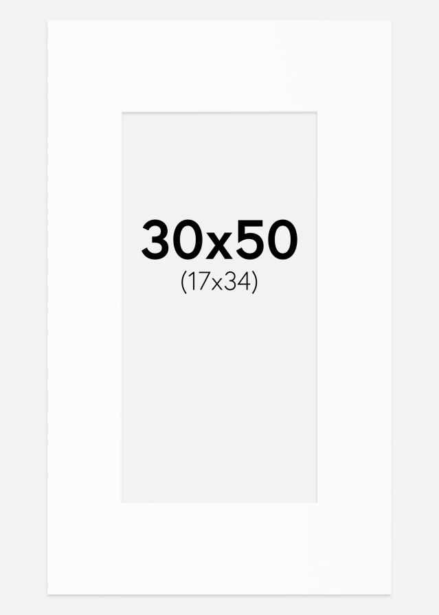 Passe-patrout Canson Biały Biały środek 30x50 cm (17x34)