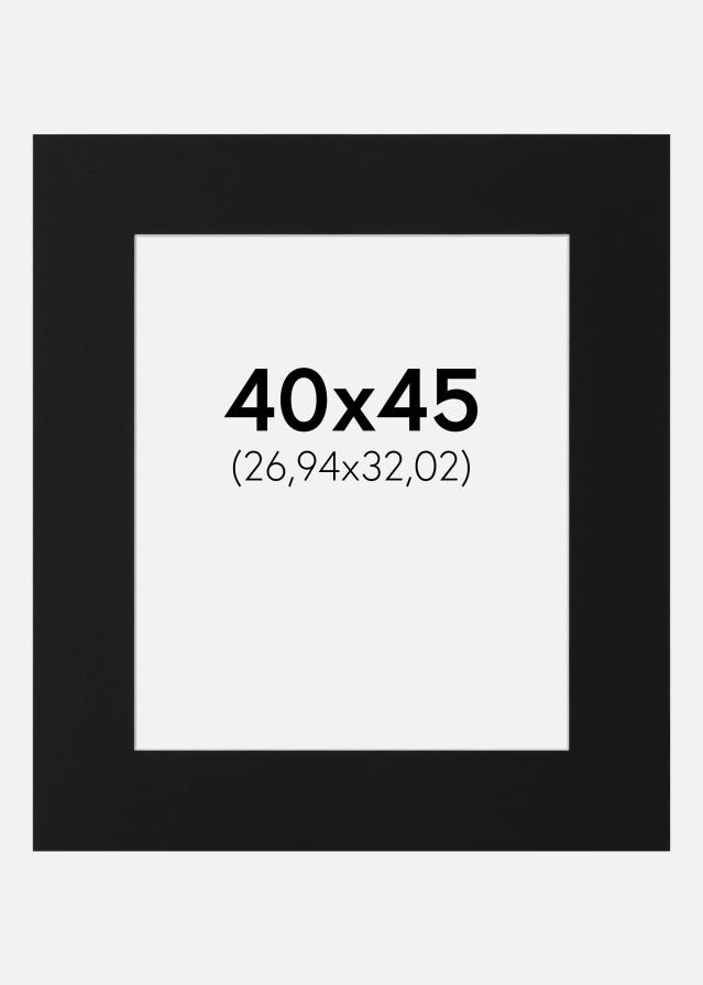 Passe-patrout Czarny Standard (Biały Rdzeń) 40x45 cm (26,94x32,02)