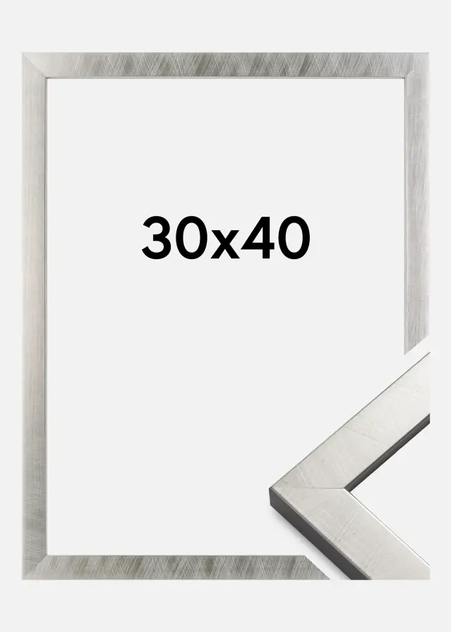 Rama Uppsala Szkło akrylowe Srebrny 30x40 cm