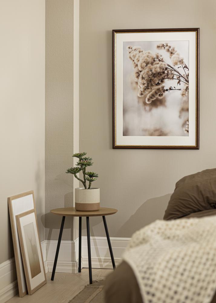 Ramka Siljan Brązowa 45x45 cm - Passe-partout Biała 34x34 cm