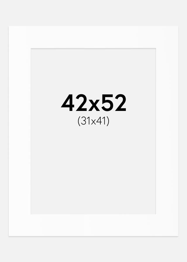 Passe-patrout Biały Standard (Białe Rdzeń) 42x52 cm (31x41)