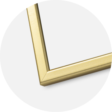 Rama Slim Matowy Szkło antyrefleksyjne Złoty 13x13 cm