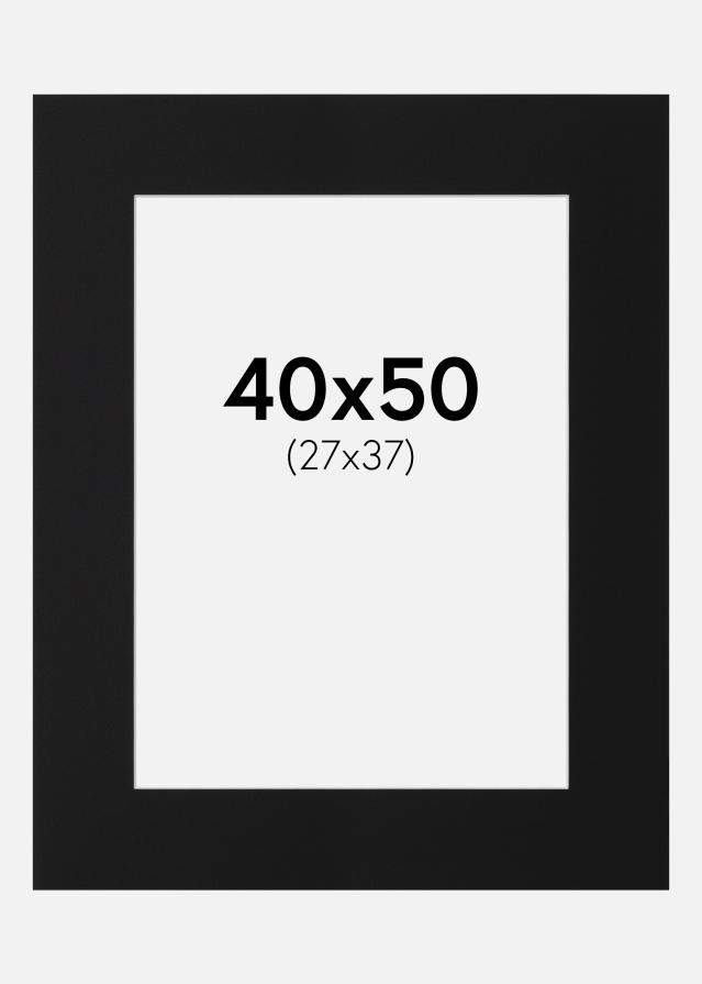 Passe-patrout Czarny Standard (Biały Rdzeń) 40x50 cm (27x37)