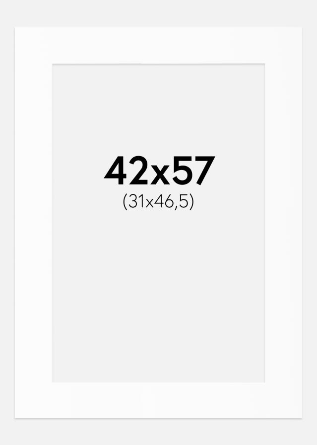 Passe-patrout Biały Standard (Białe Rdzeń) 42x57 cm (31x46,5)