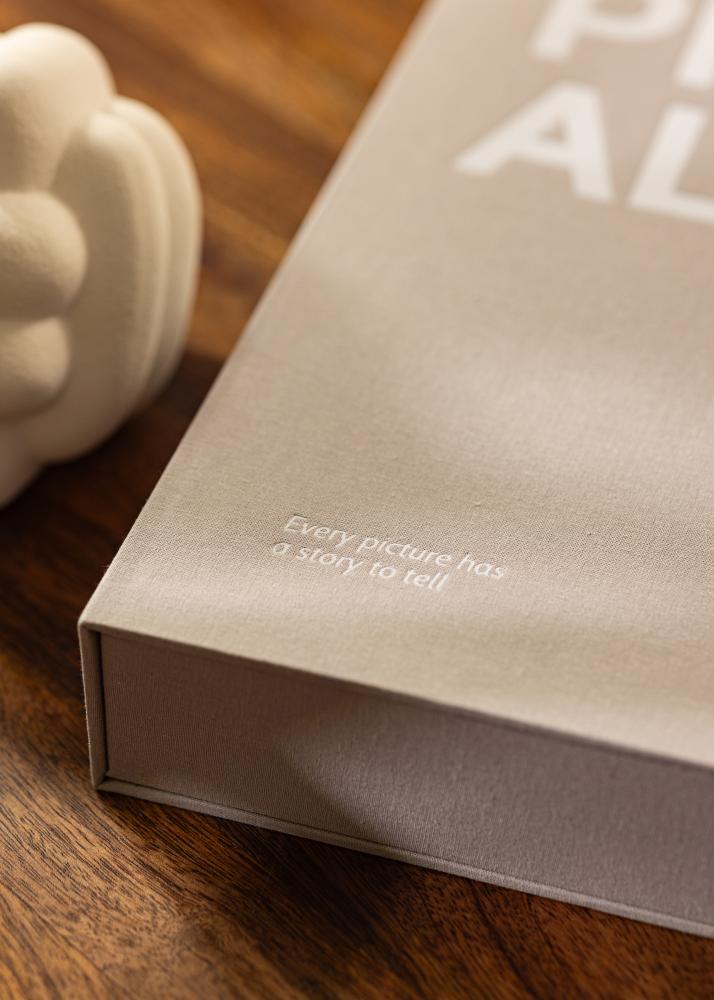 KAILA PHOTO Album Grey - Coffee Table Photo Album (60 Czarne Strony)