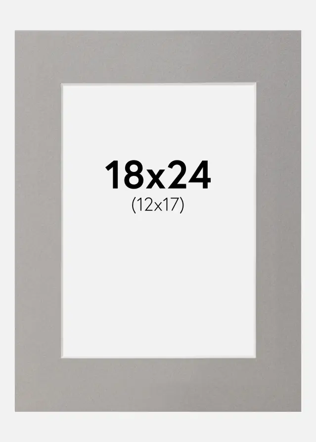 Passe-patrout Szary 18x24 cm (12x17)