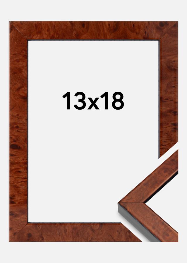 Rama Hermes Szkło akrylowe Burr Walnut 13x18 cm