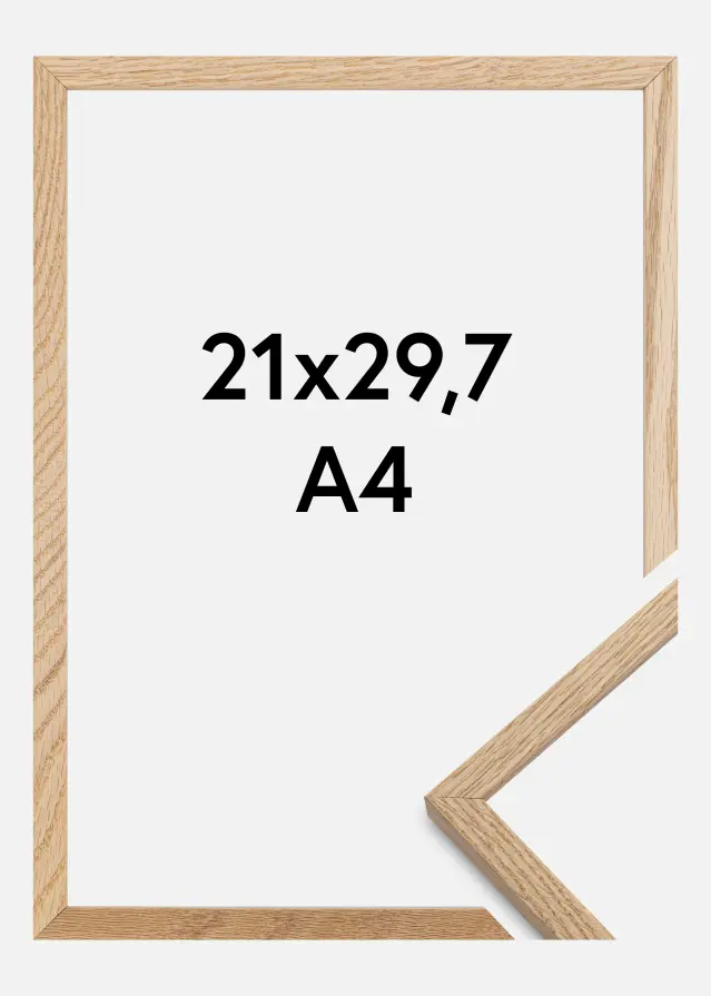 Rama Oslo Szkło akrylowe Dąb 21x29,7 cm (A4)