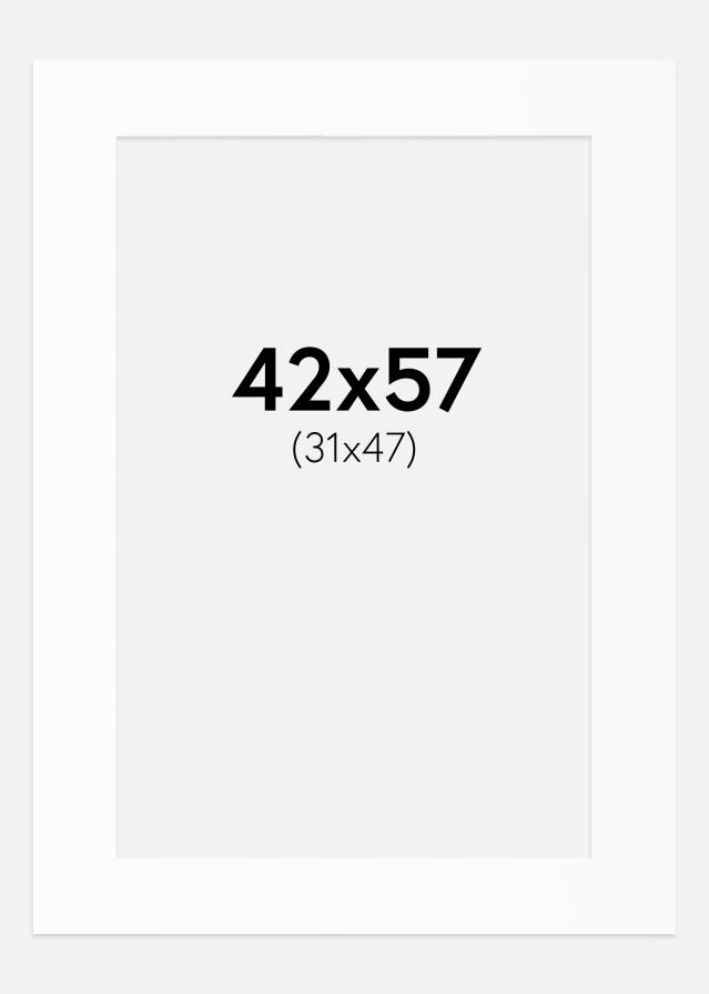 Passe-patrout Biały Standard (Białe Rdzeń) 42x57 cm (31x47)