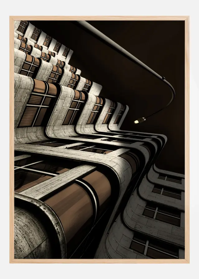 House at night Plakat