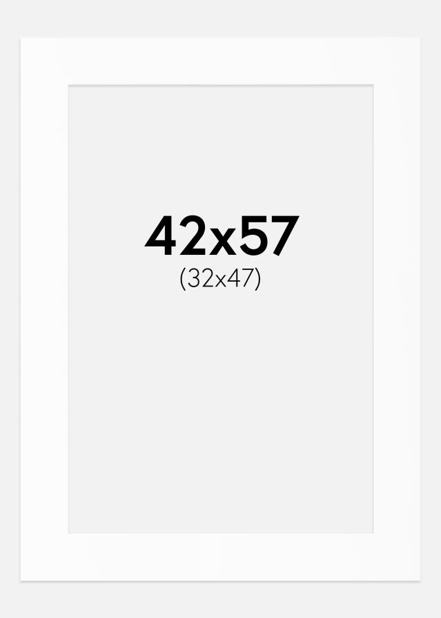 Passe-patrout Biały Standard (Białe Rdzeń) 42x57 cm (32x47)