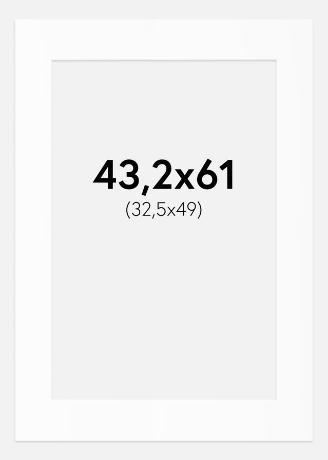 Passe-patrout Biały Standard (Białe Rdzeń) 43,2x61 cm (32,5x49)