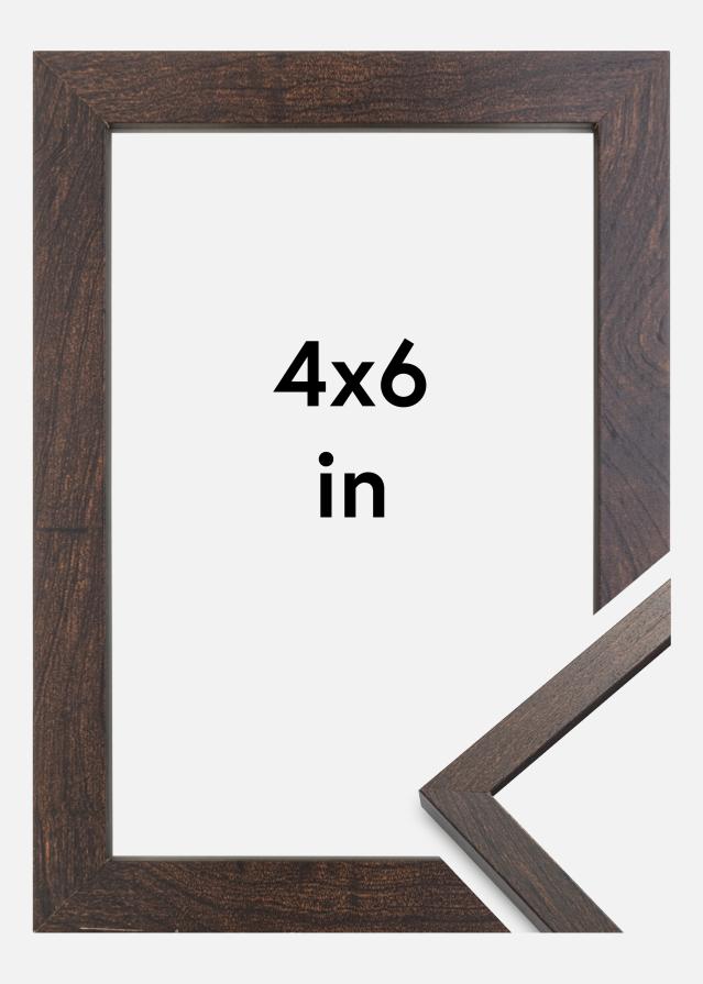 Rama Trendy Szkło akrylowe Orzech 4x6 inches (10,16x15,2 cm)