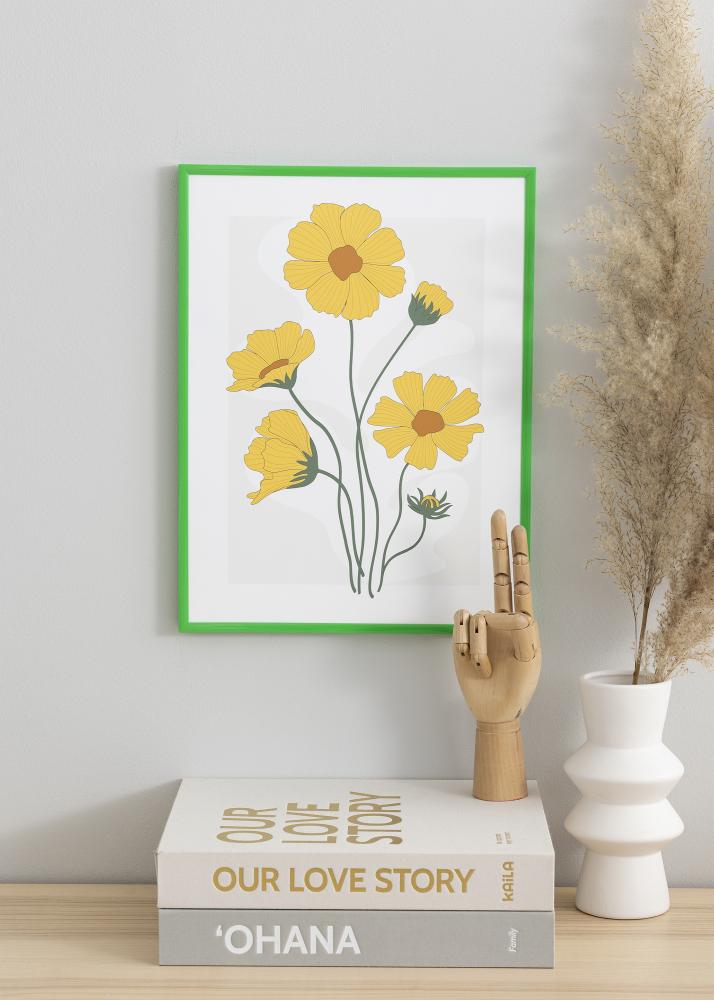 Rama New Lifestyle Grass Green 70x100 cm - Passe-patrout Czarny 62x85 cm