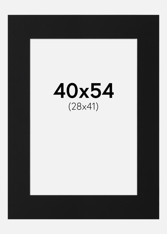 Passe-patrout Czarny Standard (Biały Rdzeń) 40x54 cm (28x41)