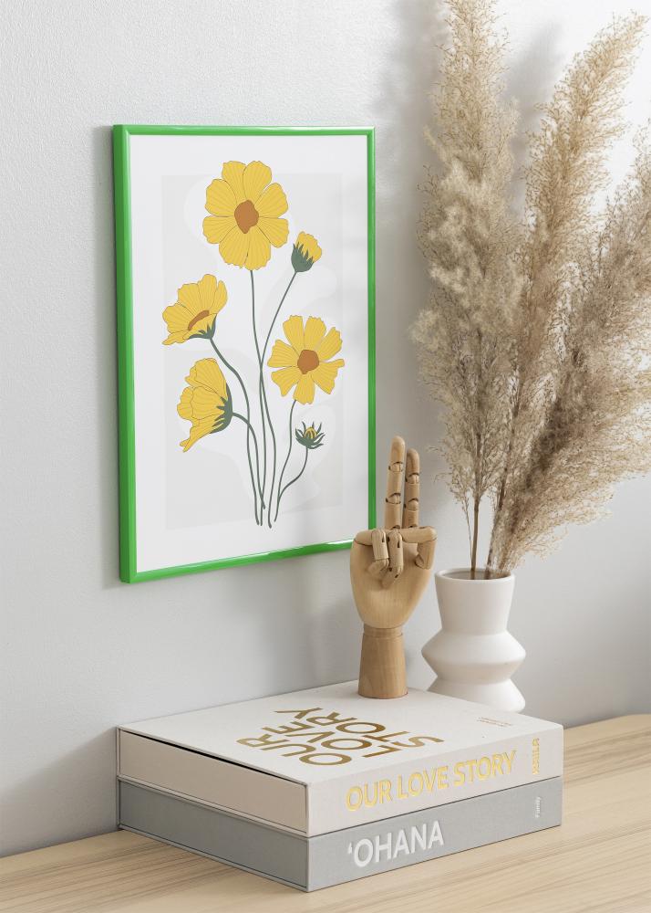 Rama New Lifestyle Grass Green 70x100 cm - Passe-patrout Czarny 62x85 cm