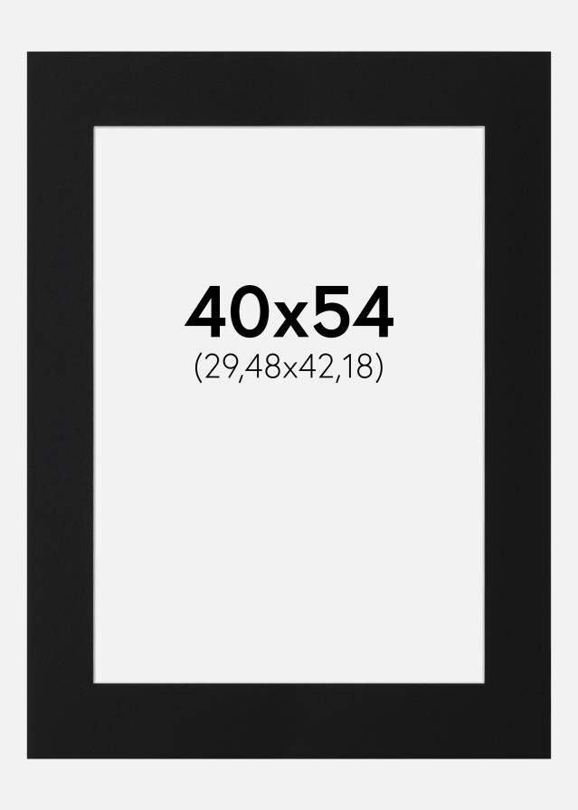 Passe-patrout Czarny Standard (Biały Rdzeń) 40x54 cm (29,48x42,18)