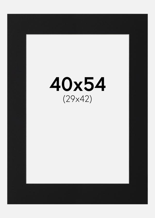 Passe-patrout Czarny Standard (Biały Rdzeń) 40x54 cm (29x42)