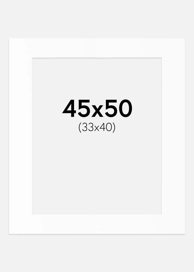 Passe-patrout Biały Standard (Białe Rdzeń) 45x50 cm (33x40)