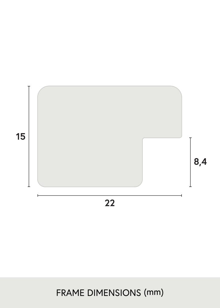 Rama Uppsala Srebrny 28x35 cm