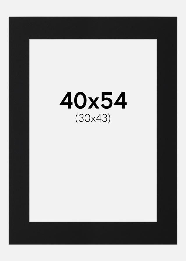 Passe-patrout Czarny Standard (Biały Rdzeń) 40x54 cm (30x43)