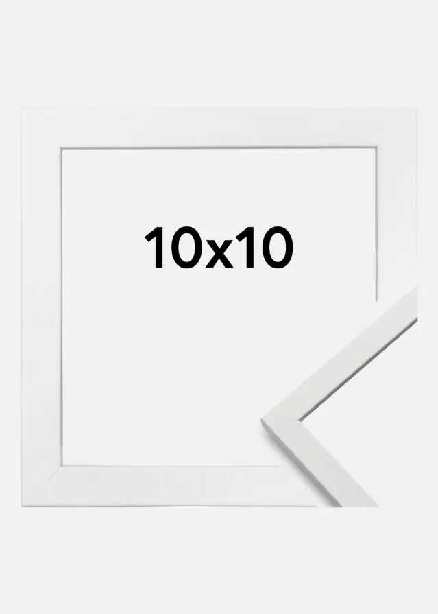 Rama Edsbyn Szkło akrylowe Biały 10x10 cm