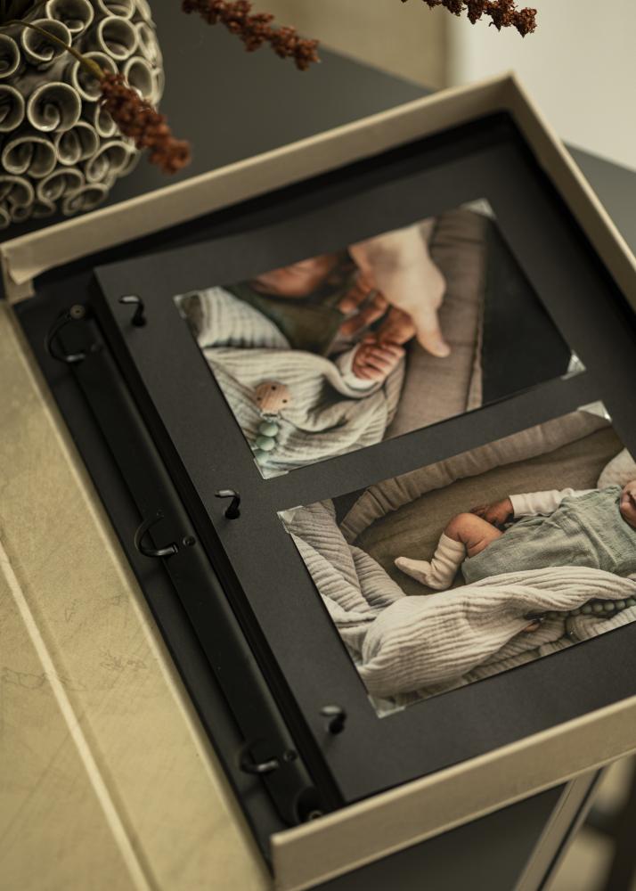 Strony do albumów dla KAILA Coffee Table Photo Album - 30-Pak Czarne