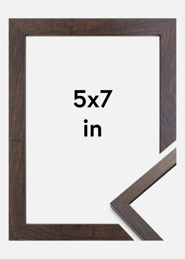 Rama Trendy Szkło akrylowe Orzech 5x7 inches (12,7x17,8 cm)