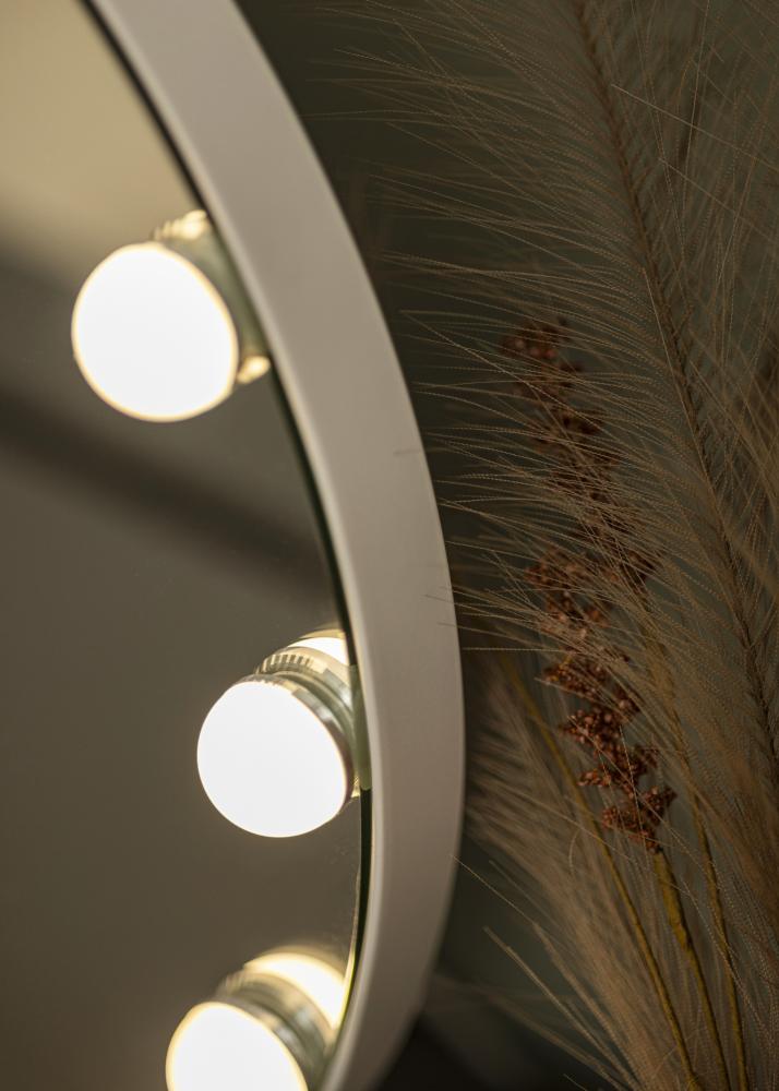 KAILA Lustro do makijażu V Biały - 50x48 cm