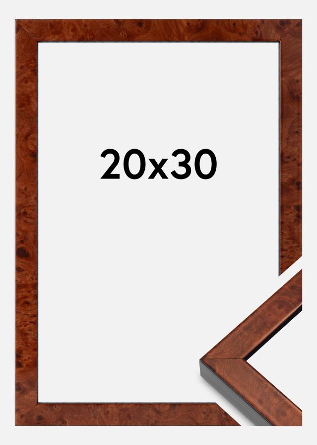 Rama Hermes Szkło akrylowe Burr Walnut 20x30 cm