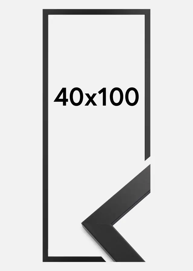Rama Black Wood Szkło akrylowe 40x100 cm