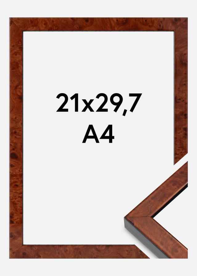 Rama Hermes Szkło akrylowe Burr Walnut 21x29,7 cm (A4)