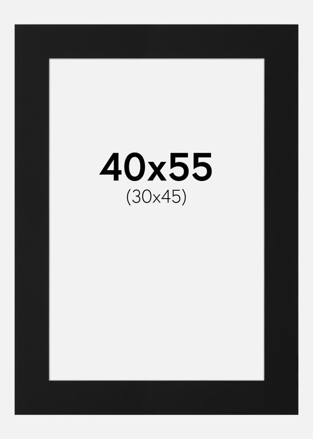 Passe-patrout Czarny Standard (Biały Rdzeń) 40x55 cm (30x45)