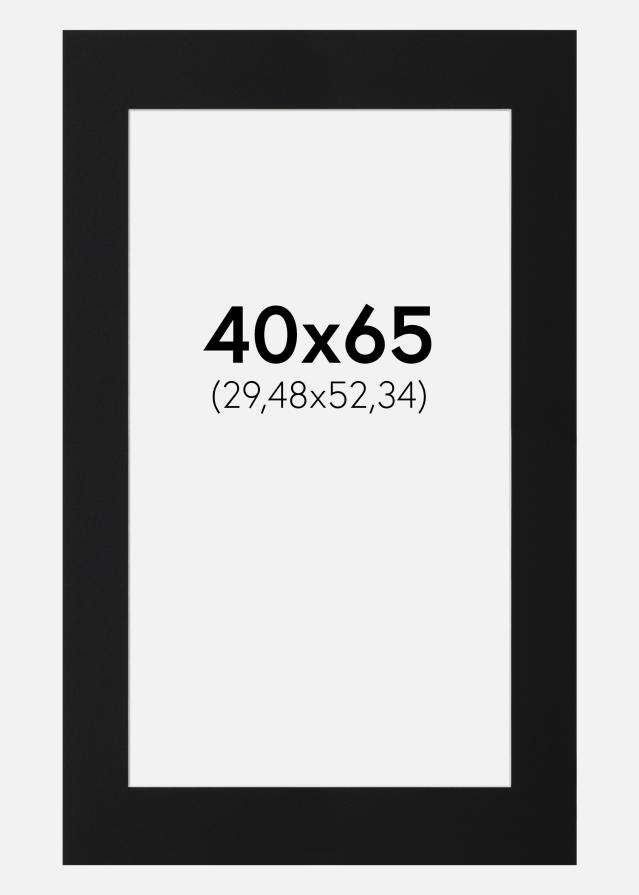 Passe-patrout Czarny Standard (Biały Rdzeń) 40x65 cm (29,48x52,34)