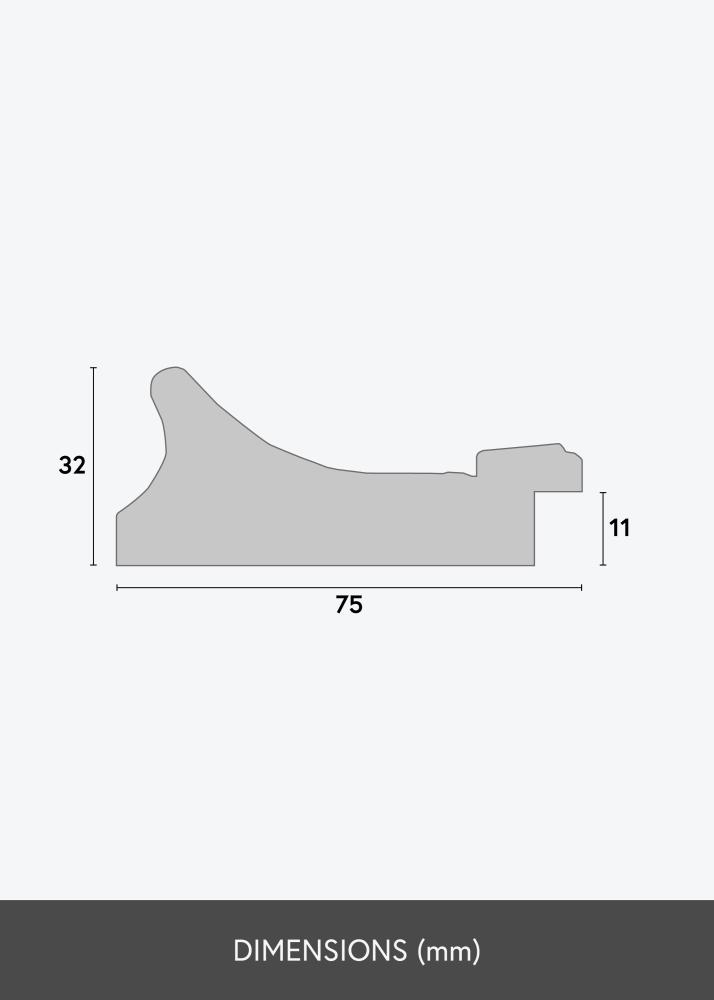 Rama Camden Srebrny - Dowolny rozmiar